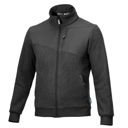 Sparco Sweatjacke Grit Fleece grau