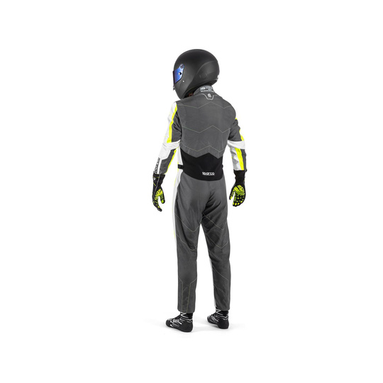 Sparco Kartanzug Kerb grau/gelb (FIA)