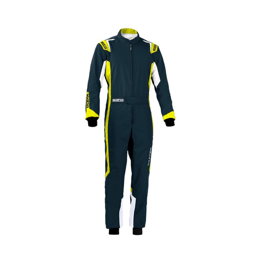 Sparco Kinder Kartoverall THUNDER MY20 Grau/Gelb (CIK FIA)