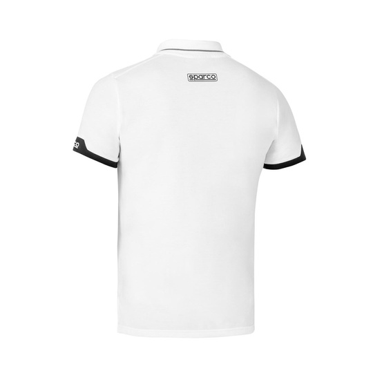 Sparco Poloshirt ZIP MY24 weiß