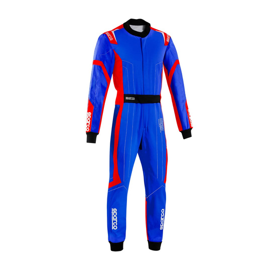 Sparco Kinder Kartoverall THUNDER Blau/Rot (FIA)