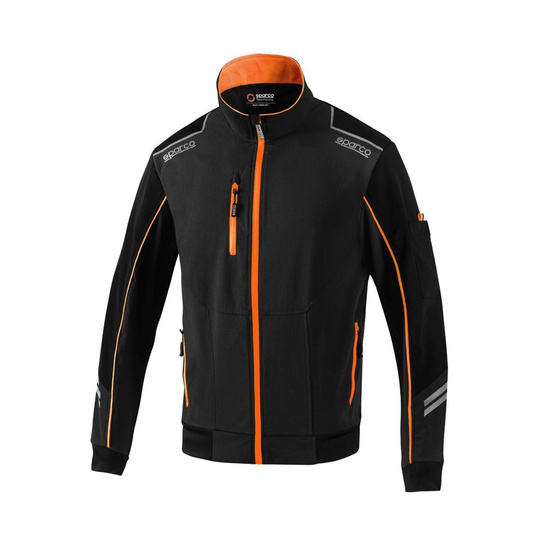 Sparco Herren Jacke TECH Schwarz-Orange