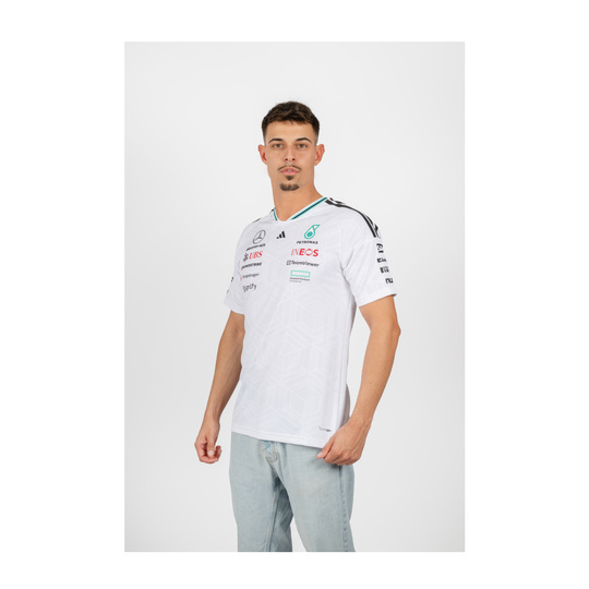Mercedes AMG F1 2026 T-Shirt Authentic Team weiß