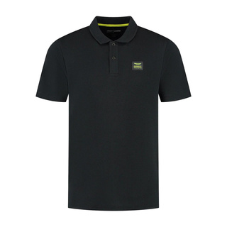 Aston Martin F1 2025 Herren Polo Tech Waffle Schwarz