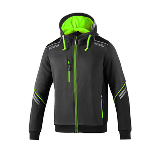 Sparco Herren Kapuzensweatjacke TECH Grün