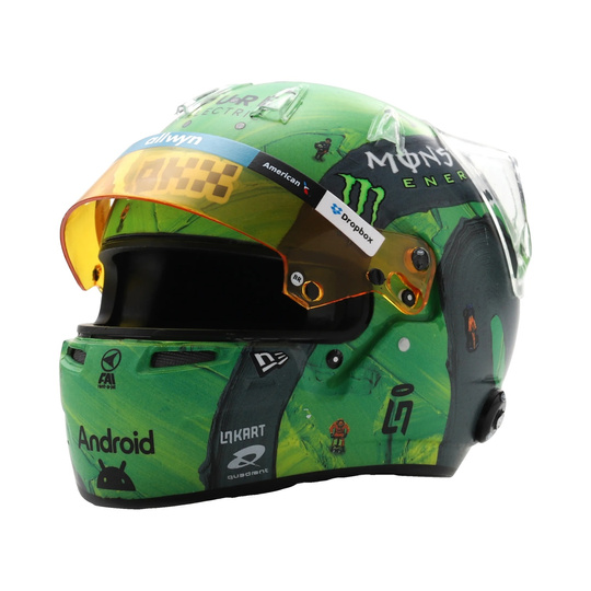McLaren F1 Lando Norris Miniaturhelm Las Vegas GP 1:5