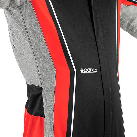 Sparco Kinder Kartoverall Superleggera-K Schwarz/Rot (FIA)