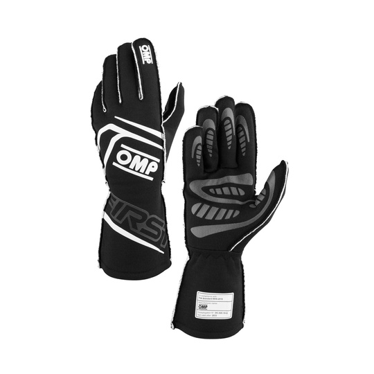 OMP Handschuh FIRST MY25 Schwarz (FIA)
