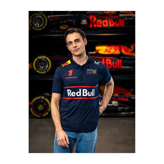 Red Bull Racing 2025 Herren Polohemd Verstappen Team