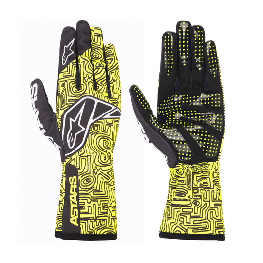 Alpinestars Handschuhe TECH-1 K Race V2 Vertical gelb