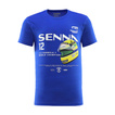 Ayrton Senna F1 2025 Herren T-Shirt Helmet Graphic