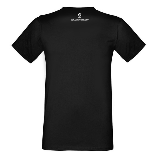 Sparco Herren T-Shirt 40TH Schwarz