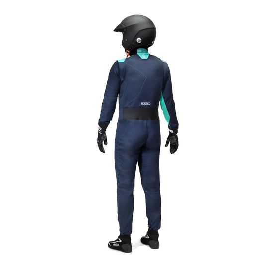 Sparco Rennanzug Sprint Advanced Asymetrical marineblau/grün (FIA)