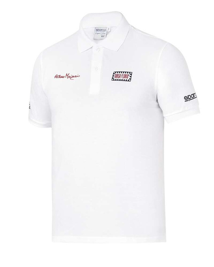 Sparco Poloshirt Targa Florio Merzario #AM2 weiß
