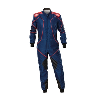 OMP Kinder-Kartanzug KS-3X Art marineblau/rot (FIA)