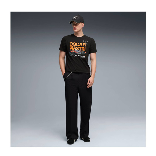 McLaren F1 2026 Herren T-Shirt Oscar Piastri Schwarz