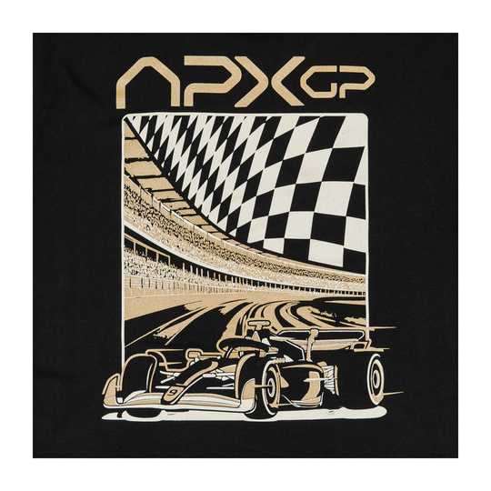 Apex GP 2025 Herren T-shirt Race Ready Schwarz