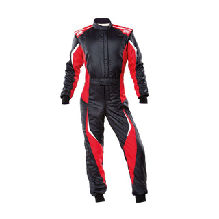 OMP Rennoverall TECNICA EVO MY21 Schwarz/Rot (FIA)