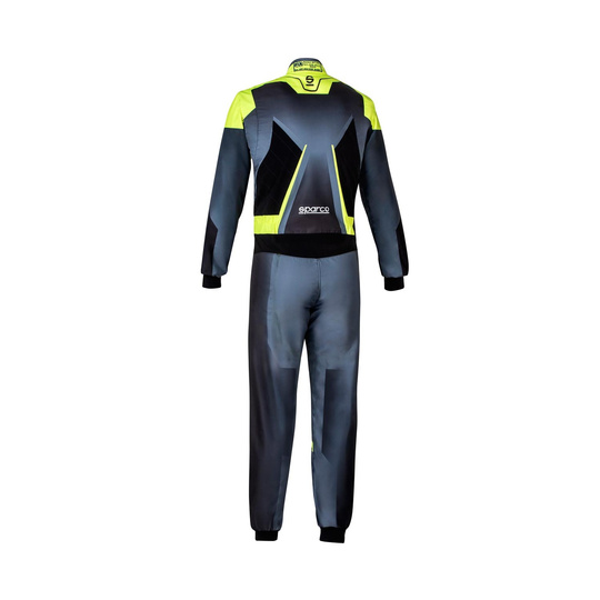 Sparco Kinder-Kartanzug Prime K schwarz/gelb (FIA)