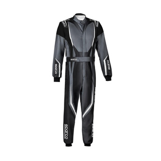 Sparco Kinder Kartoverall PRIME K 8877-2022 Schwarz/Grau (FIA)