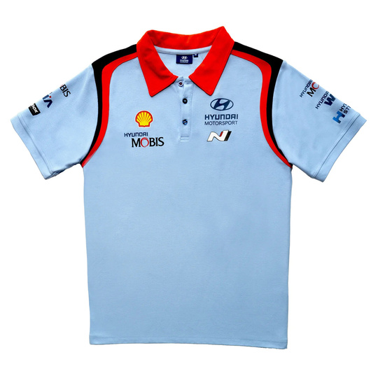Hyundai Motorsport 2025 Herren Polohemd Team Blau