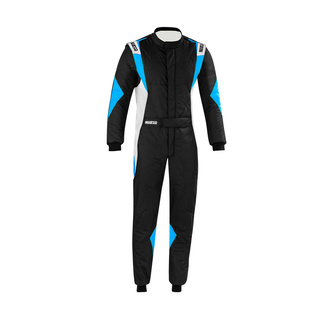 Sparco Rennoverall SUPERLEGGERA Schwarz/Blau (FIA)