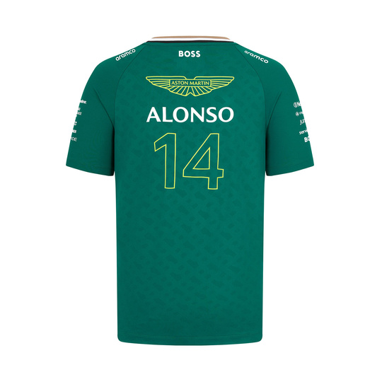 Aston Martin F1 2024 Kinder T-Shirt Alonso Grün