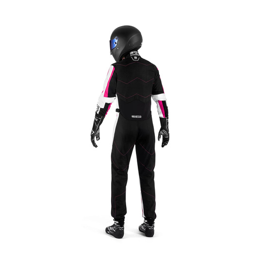 Sparco Damen-Kartanzug Kerb schwarz/rosa (FIA)
