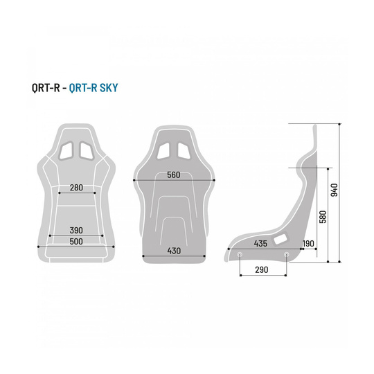 Sparco Rennsitz QRT - R SKY MY19 (FIA-Homologation)