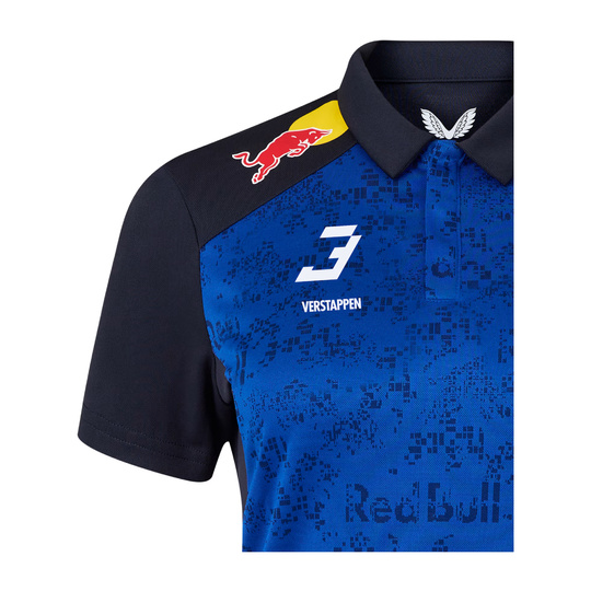 Red Bull Racing F1 2026 Damen Poloshirt Marineblau-Blau Max Verstappen