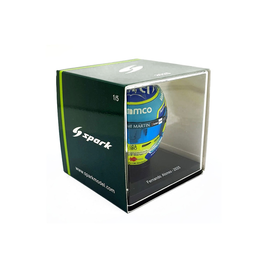 Aston Martin F1 Team 2025 Miniaturhelm 1:5 Fernando Alonso