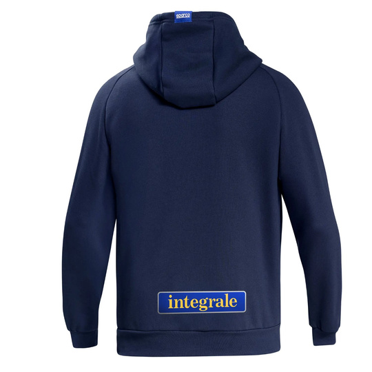 Sparco Kapuzenpullover Lancia HF Delta Integrale marineblau/weiß
