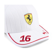 Scuderia Ferrari F1 2025 Baseballkappe Leclerc Team Weiß