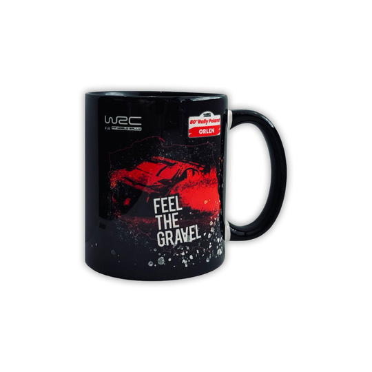 Rally Poland WRC Keramiktasse Map schwarz