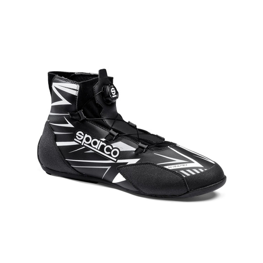 Sparco Kartschuh K-RAPID Rotor 8877-2022 Schwarz (FIA)