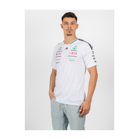 Mercedes AMG F1 2026 T-Shirt Authentic Team weiß