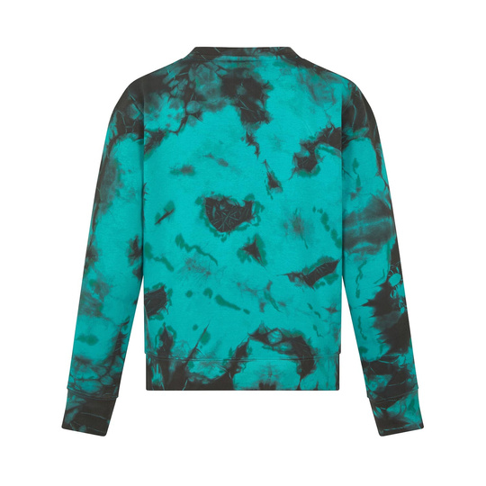Mercedes AMG F1 2024 Herren Sweatshirt mit Rundhalsausschnitt Batikmuster