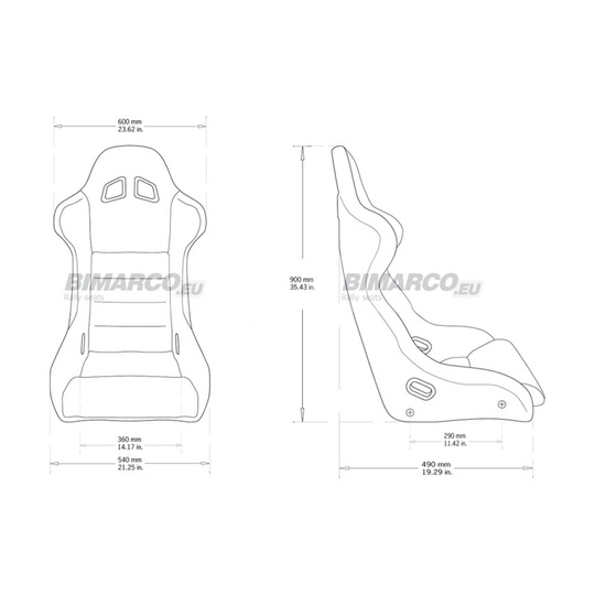 Bimarco Rennsitz COBRA PRO Schwarz (FIA)