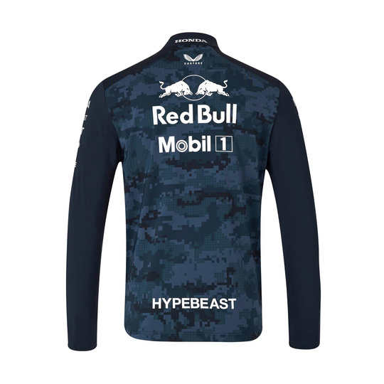 Red Bull Racing 2024 Team Sweatshirt mit 1/4-Reißverschluss für Herren