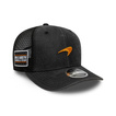 McLaren F1 2025 Herren Baseballkappe Washed Schwarz