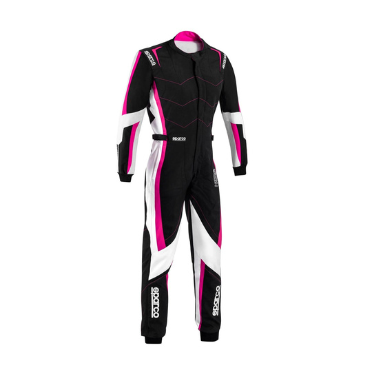 Sparco Kinder Kartoverall KERB Schwarz/Rose (FIA)