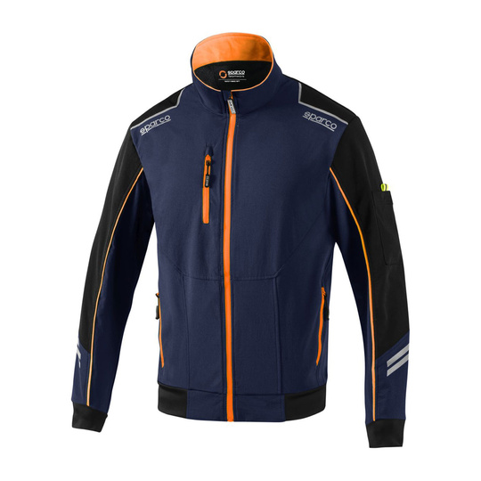 Sparco Jacke Tech marineblau/orange