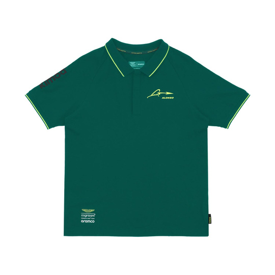 Aston Martin F1 Herren Polohemd Alonso Kimoa Grün
