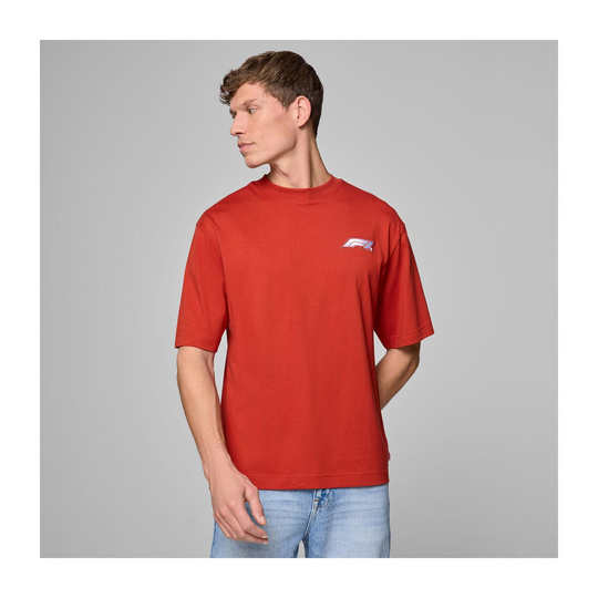 Formula 1 2025 Herren T-Shirt Heritage Logo Rot