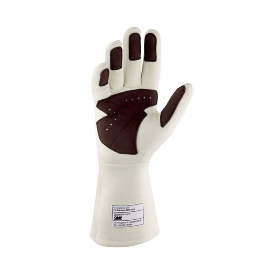 OMP Handschuhe Dijon MY25 cremefarben (FIA)