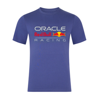 Red Bull Racing 2025 Kinder T-Shirt Front Logo Blau
