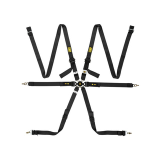 OMP 6-Punkt-Gurt One Versa schwarz (FIA)