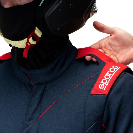 Sparco Rennanzug Sprint Advanced Asymetrical marineblau/rot (FIA)