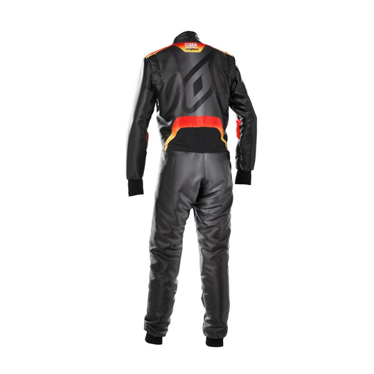 OMP Kinder Kartoverall KS-X Art 8877-2022 Schwarz-Rot (FIA)