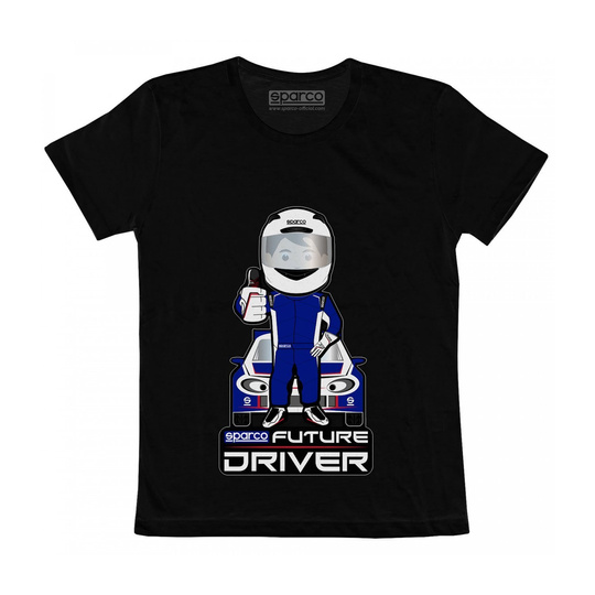 Sparco Kinder-T-Shirt Future Driver schwarz